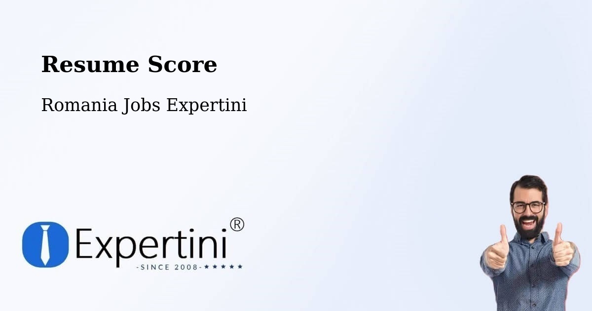 Resume Score & Job Description Match Tool – Dăbâca - Romania Jobs Expertini